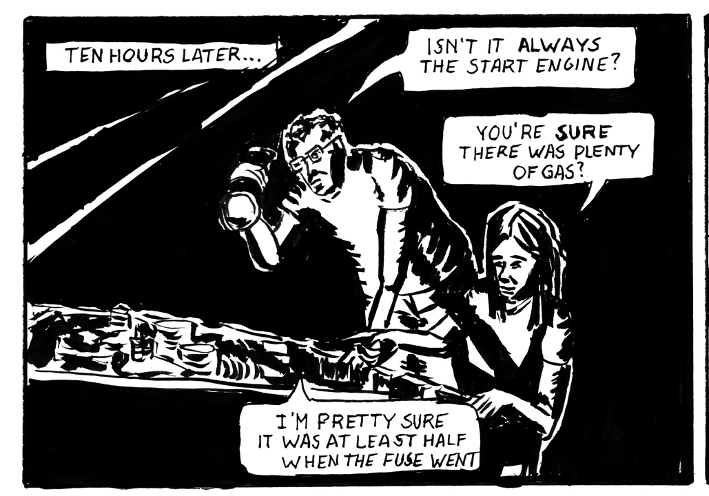 Panel from Little Eagle Down comic